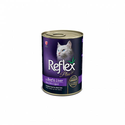 ريفليكس | بلس، طعام القطط باللحم البقري والكبد