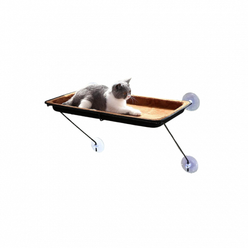 مقعد نافذة للقطط على شكل أرجوحة شبكية