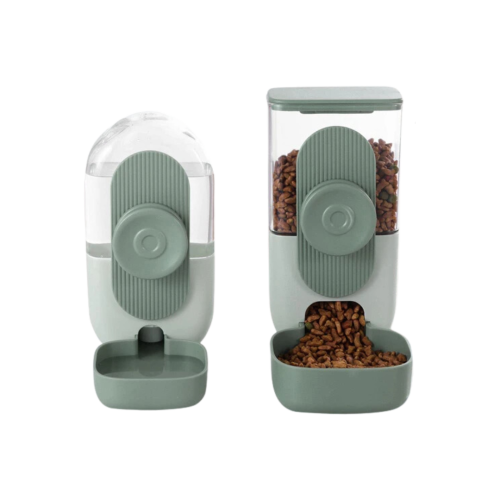 موزع الطعام والماء المعلَّق للحيوانات الأليفة