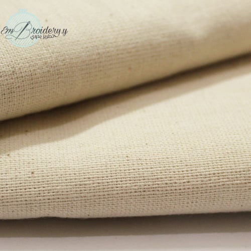 قماش كتان لون بيج