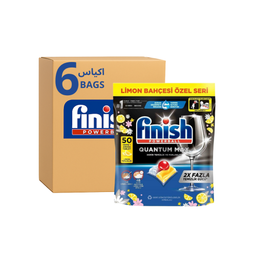 فنش باوربول كوانتم ماكس ليمون | 50 حبه × 6 اكياس