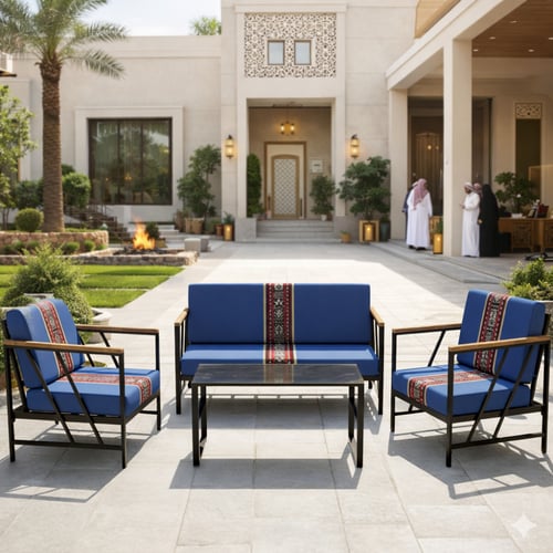 كراسي خارجية قابلة للتسفيط 4 أشخاص