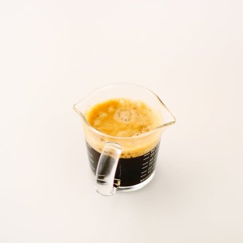 كوب معياري زجاجي لقياس الاسبريسو