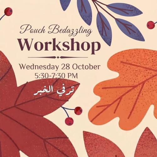 Pouch bedazzling workshop 28oct