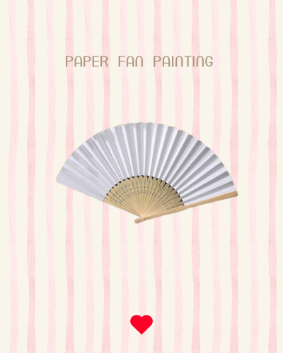 Paper fan painting