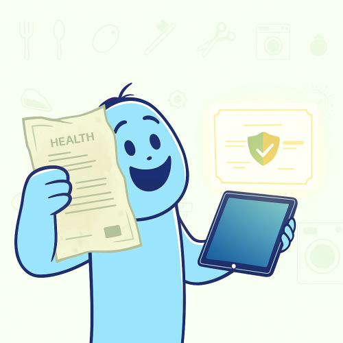Health certificate renewal service