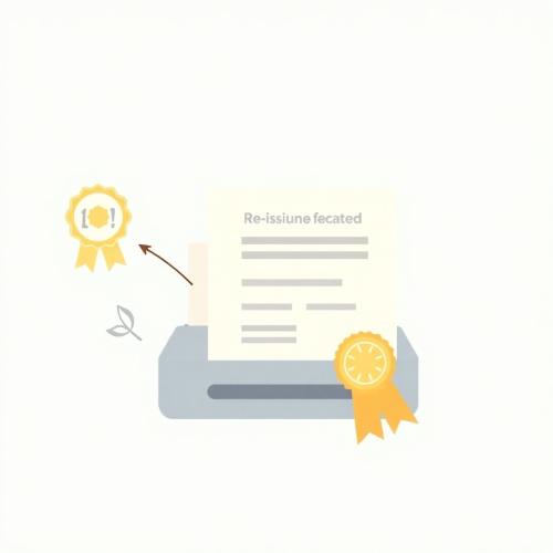 Certificate printing service "My Results"