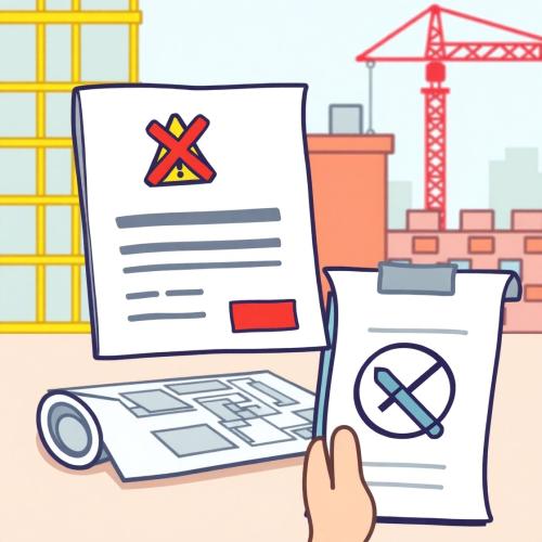 Objection to canceling or stopping a construction...