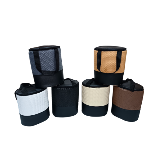 سلة ترامس قهوة وشاي جلد 1 خانة