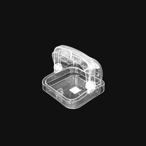 صينية معجنات اكريلك انيقة بغطاء متحرك