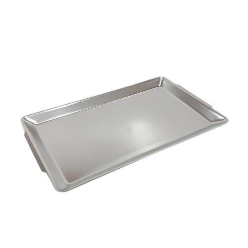 صحن تقديم فضي مستطيل المنيوم 34×20 سم