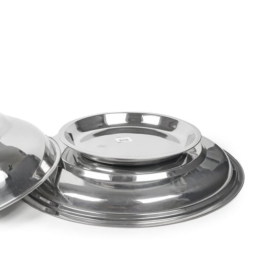 صحن كوزي بغطاء وقاعدة استيل ( مقاسات )