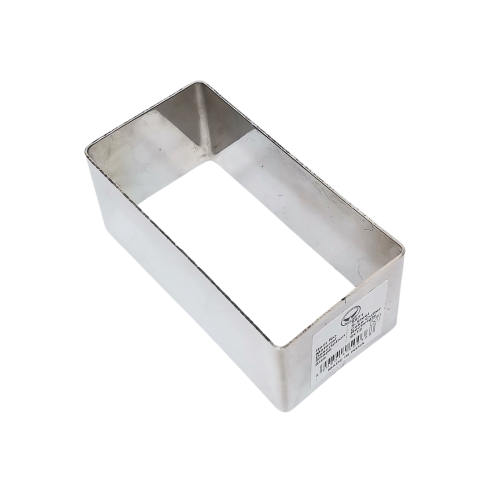 قالب كيك مستطيل استيل 12×6 سم