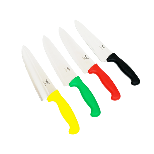 سكين استيل الخنبشي ملون مقاس 12