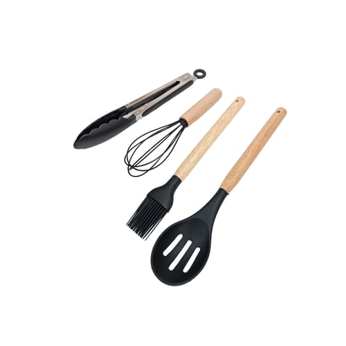 طقم الملاعق والملاسات سيلكون 12 قطعة