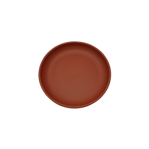 صحن تقديم فخار دائري مسطح