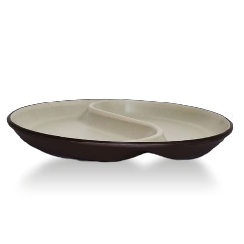 طبق ميلامين تقديم مقسم دائري 22 سم