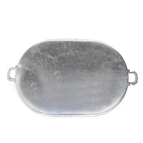 صحن مفطح المنيوم بيضاوي