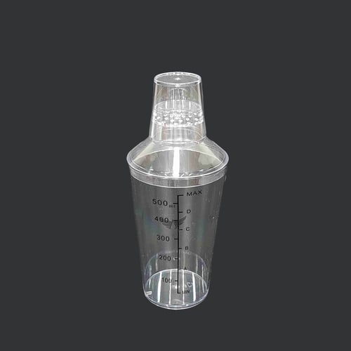 شيكر اكريلك شفاف 530 مل