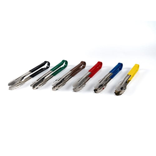 ملقاط طعام استيل ملون مقاس 12