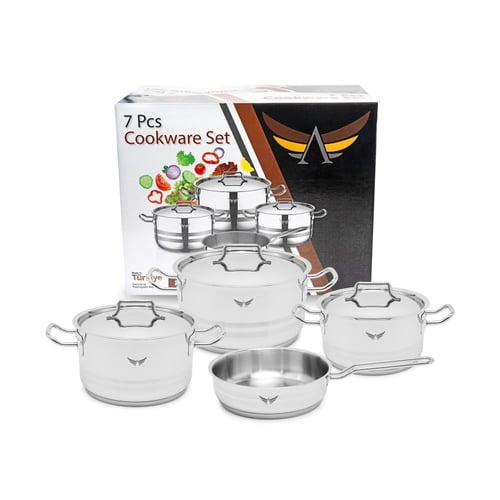 طقم قدور 7 قطع تركي ماركة Hascevher