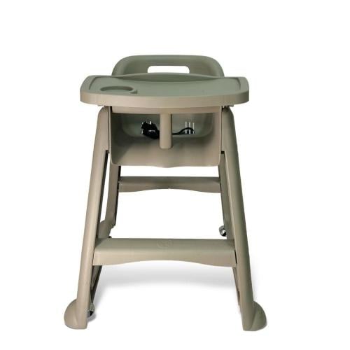 كرسي اطفال بعجلات رصاصي