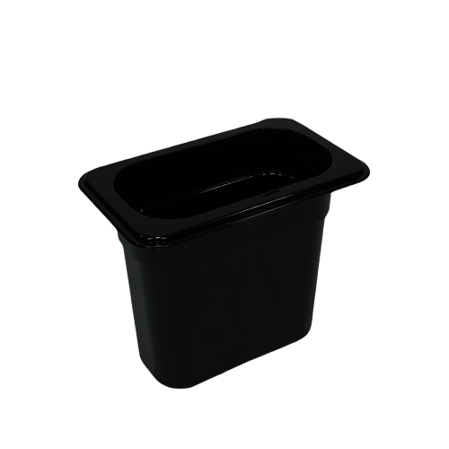 صواني اكريلك اسود عمق 6.5 سم (1/9)