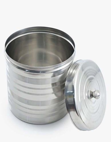 طقم علب بهارات استيل بغطاء 12-16 سم