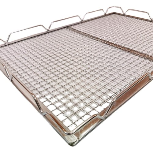 رف وشبك استيل 60×40 سم