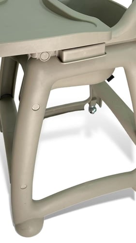 كرسي اطفال بعجلات رصاصي