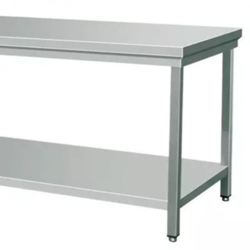 طاولة استيل رف سفلي 2 متر
