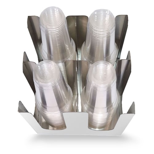 حامل اكواب استيل رباعي