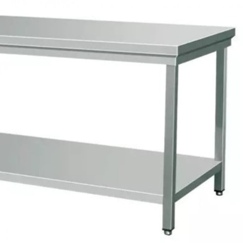 طاولة استيل رف سفلي 180سم
