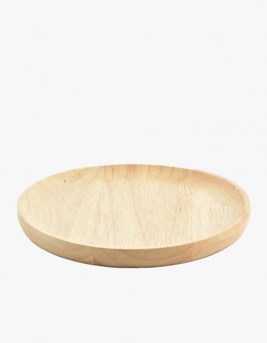 صحن تقديم خشب دائري