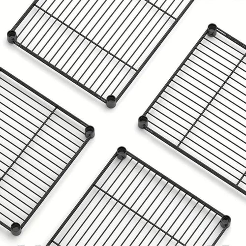 استاند رفوف كروم اسود 4 ارفف 180 سم