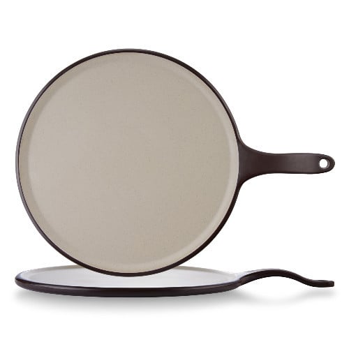 طبق ميلامين تقديم دائري بمقبض 30 سم