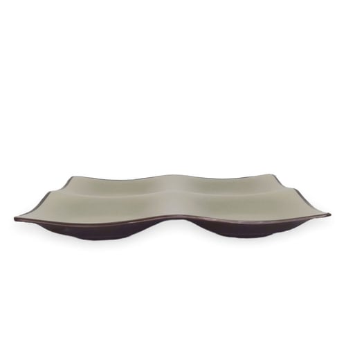 طبق ميلامين تقديم مقسم مربع 24 سم