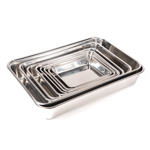صينية فرن استيل 22×28×5 سم