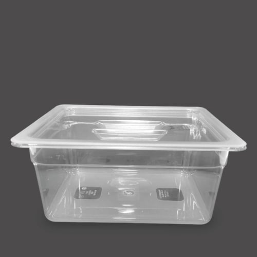 صواني شفاف مع غطاء عمق 15 سم