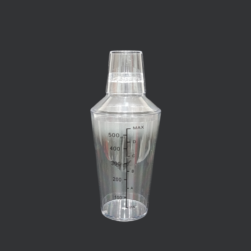 شيكر اكريلك شفاف 530 مل