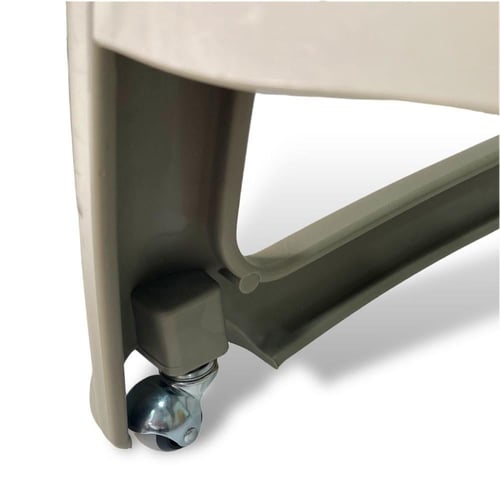 كرسي اطفال بعجلات رصاصي