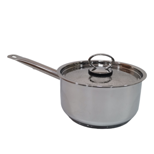 كسرولا استيل بغطاء مزخرف 20 سم