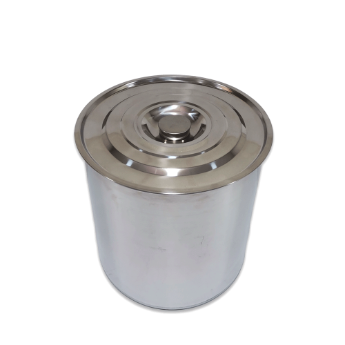 سطل استيل بغطاء 12 لتر