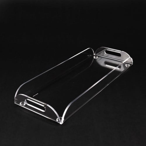 صينية تقديم شفاف مستطيله