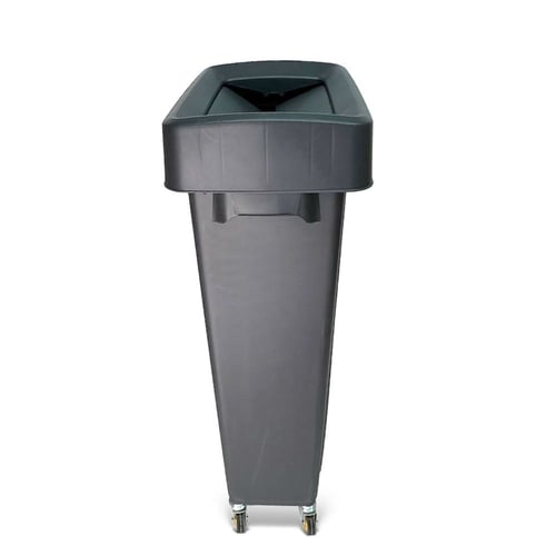 سلة مهملات بعجل 80 لتر