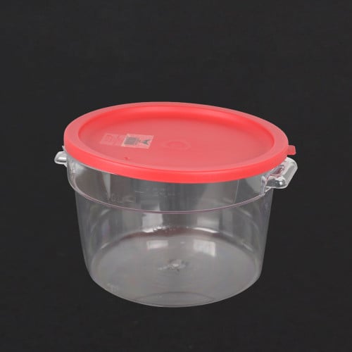 علبة شفافة مدور مع غطاء 12 لتر