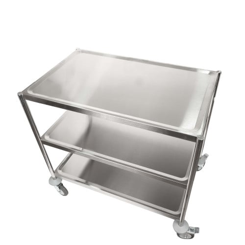 عربية استيل 3 رف مسطح