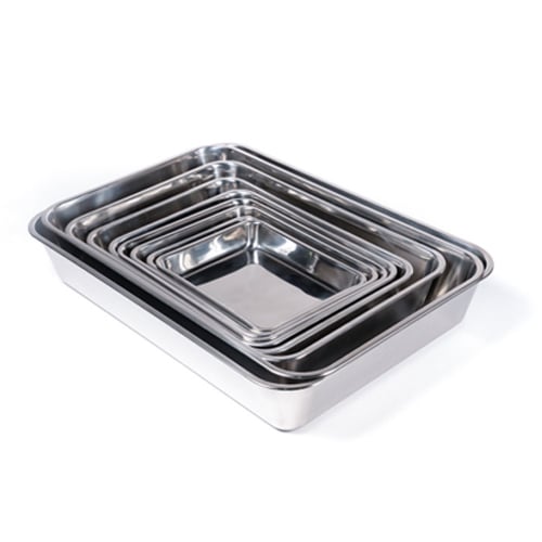 صينية فرن استيل 22×28×5 سم