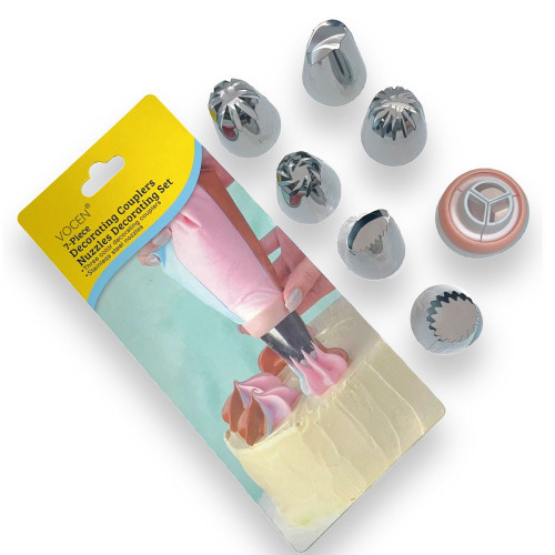 طقم بلابل تزيين الكيك 7 قطع