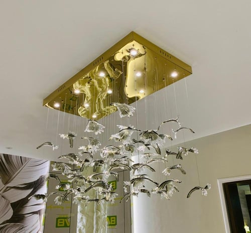 ثريه مودرن تعليقات ورق شجر